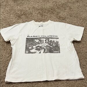 Brandy Melville White Graphic Tee